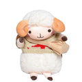 Little Sheep women's plush crossbody bag in small square design with zip closure