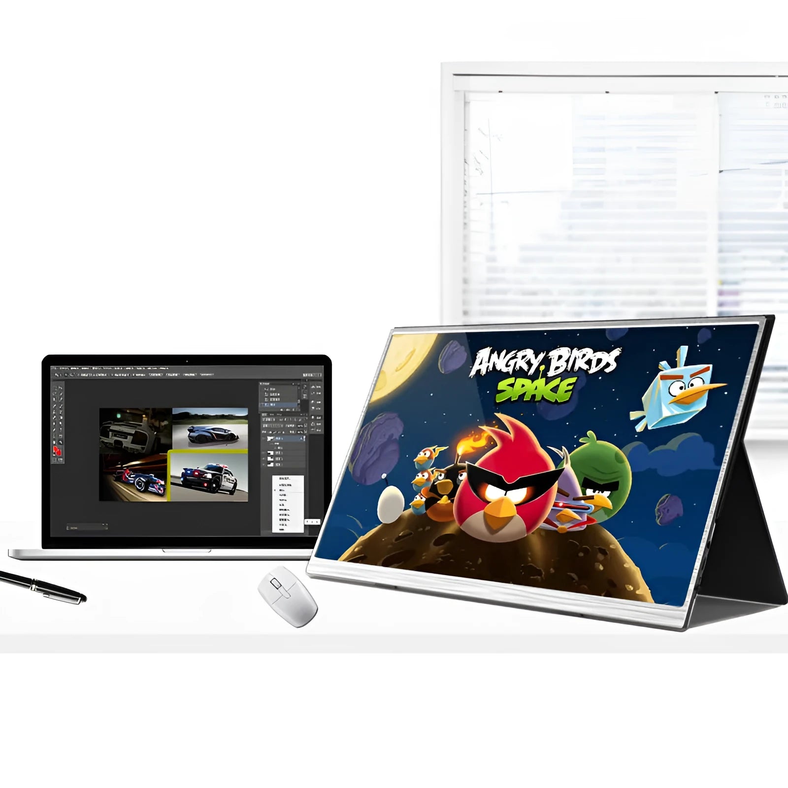 15-inch ultra-thin portable monitor with Full HD display for gaming consoles