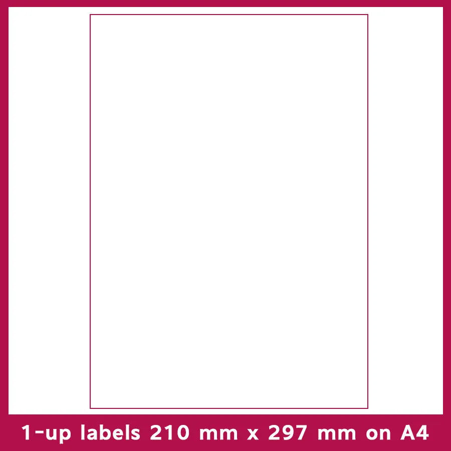 Pack of 100 pre-cut A4 FBA barcode label sheets showing multiple grid format options