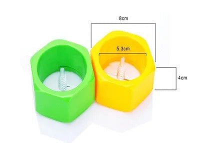 Yellow and green food-grade ABS plastic spiral vegetable cutter for slicing cucumbers