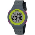 Thin LED digital sports watch with 50m waterproof rating, shown in multiple colour options.