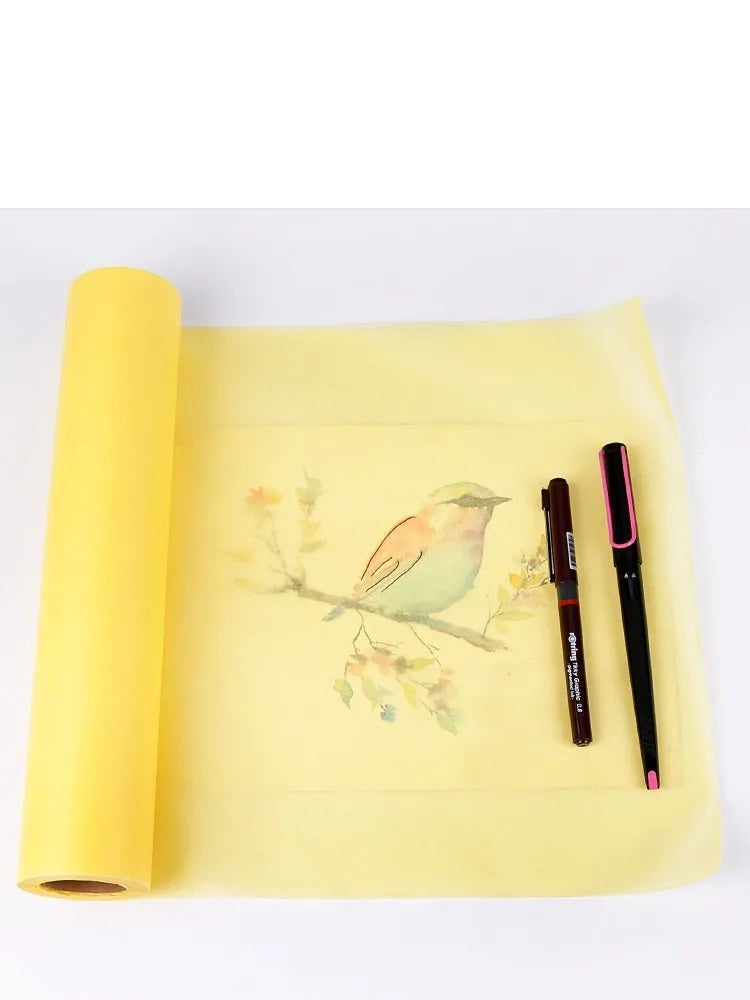 Aikale Sketch Scroll paper roll for drawing and tracing in white or yellow