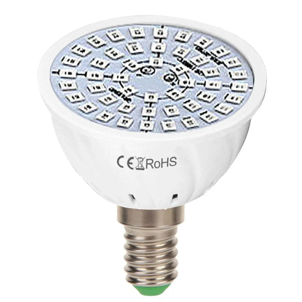 White 9W LED plant growth fill light with 80 beads for indoor potted plants.