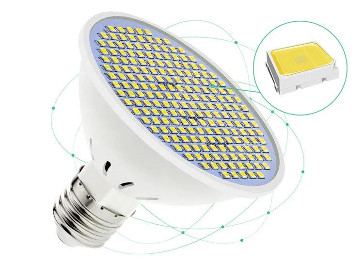 E27 LED bulb with warm white and cool white colour temperature options for household lighting