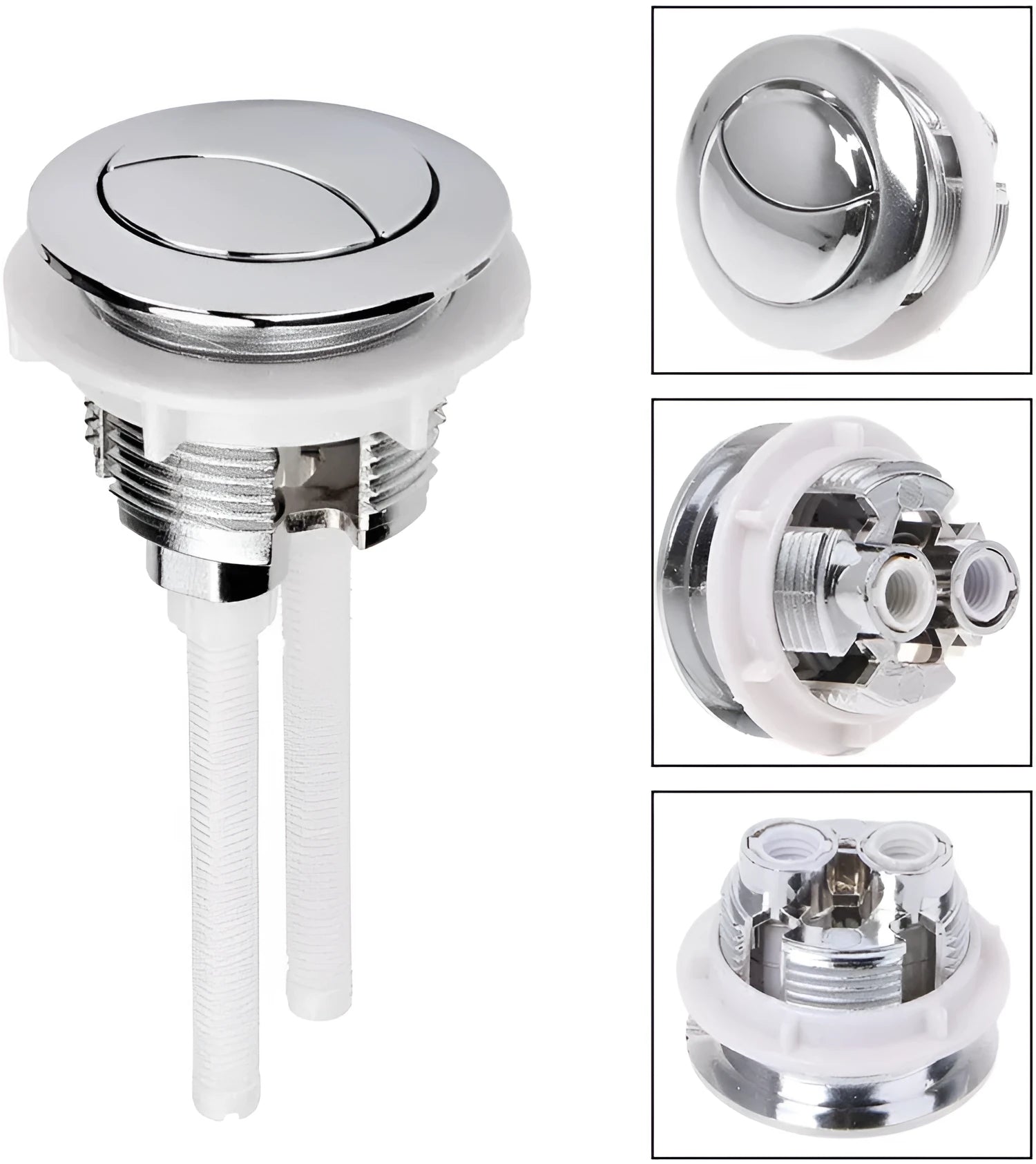 ABS plastic double-button toilet tank flushing mechanism with 38mm installation size