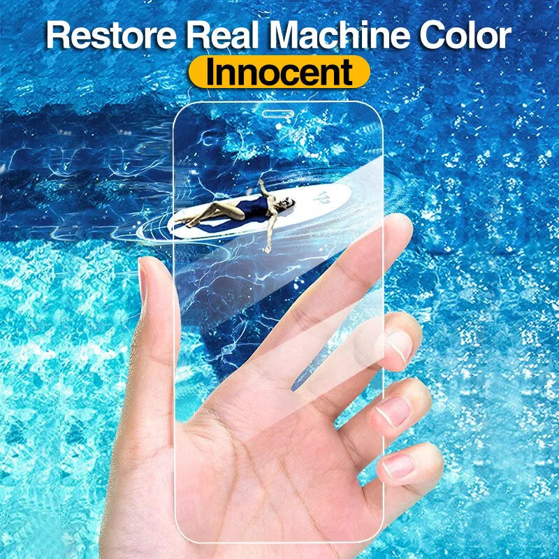 Four transparent tempered glass screen protectors for iPhone 12 Pro Max with full cover design
