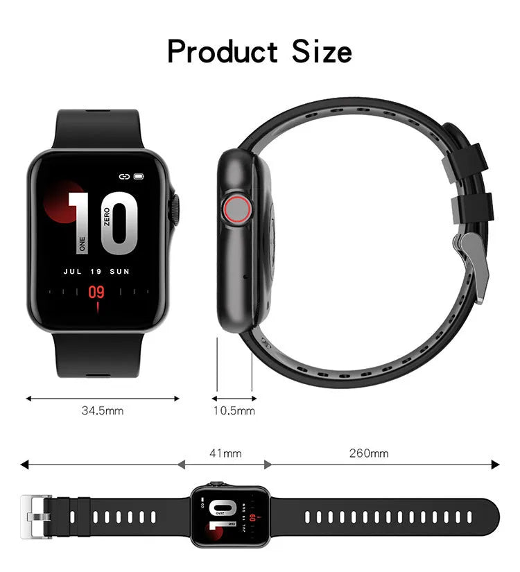 D06 color screen smart watch with liquid silicone strap showing split screen display and Bluetooth call interface