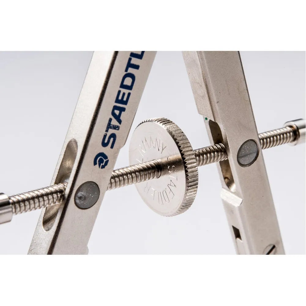 STAEDTLER steel precision car compass with telescopic rod extended for technical drawing