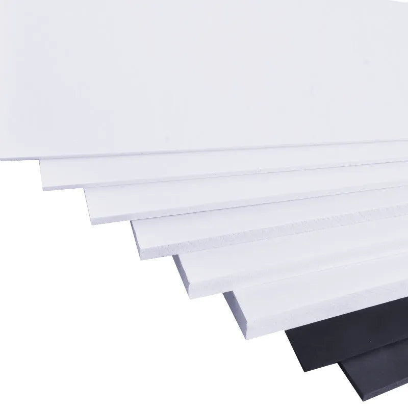 Chevron foam board in black or white, 1-18mm thick, sizes 20x30cm to 122x122cm for DIY and model making