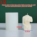 Silicone mould for making detailed nude female body shaped candles in three Shy Female designs
