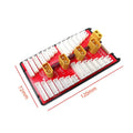 Red V2 parallel charge board with gold plated connectors and silicone caps for 4 sets of 2-8S LiPo batteries