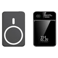 Magnetic wireless power bank in black, white, blue, or purple, plastic body, 5000 mA or 10000 mA options