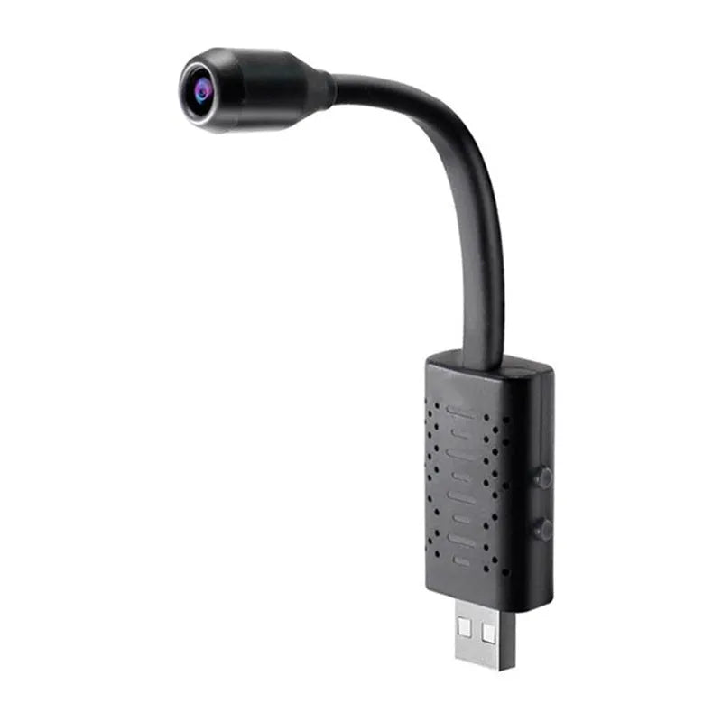 U21 compact wireless security camera with integrated USB monitor on a table