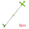Manual aluminium and plastic garden weeding and digging tool, 50cm long.