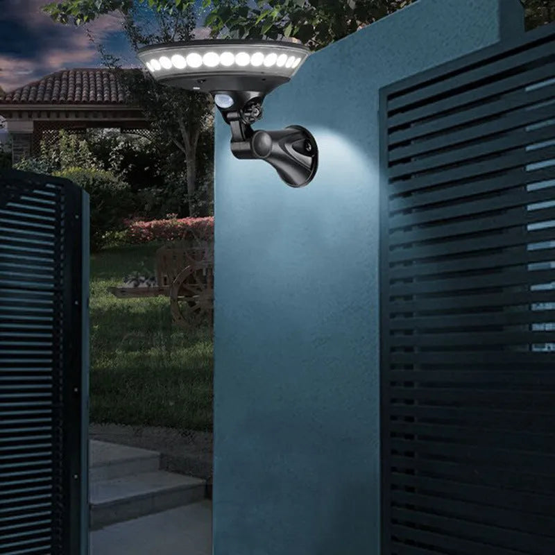 360 degree luminous solar light body with ABS casing and motion sensor