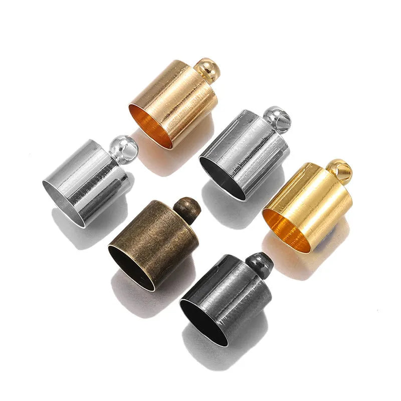 Electroplated copper caps in various colours and sizes for pendant and tassel crafting