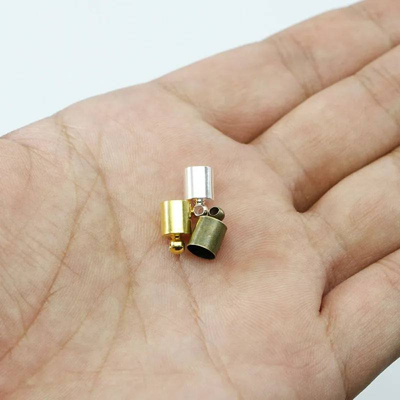 Electroplated copper caps in various colours and sizes for pendant and tassel crafting