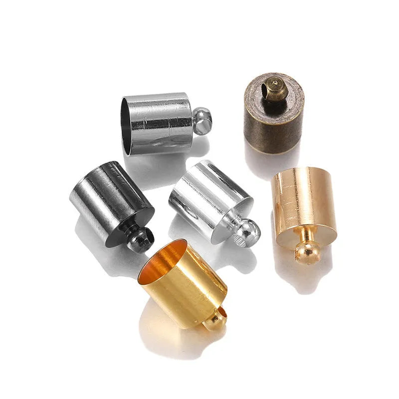 Electroplated copper caps in various colours and sizes for pendant and tassel crafting