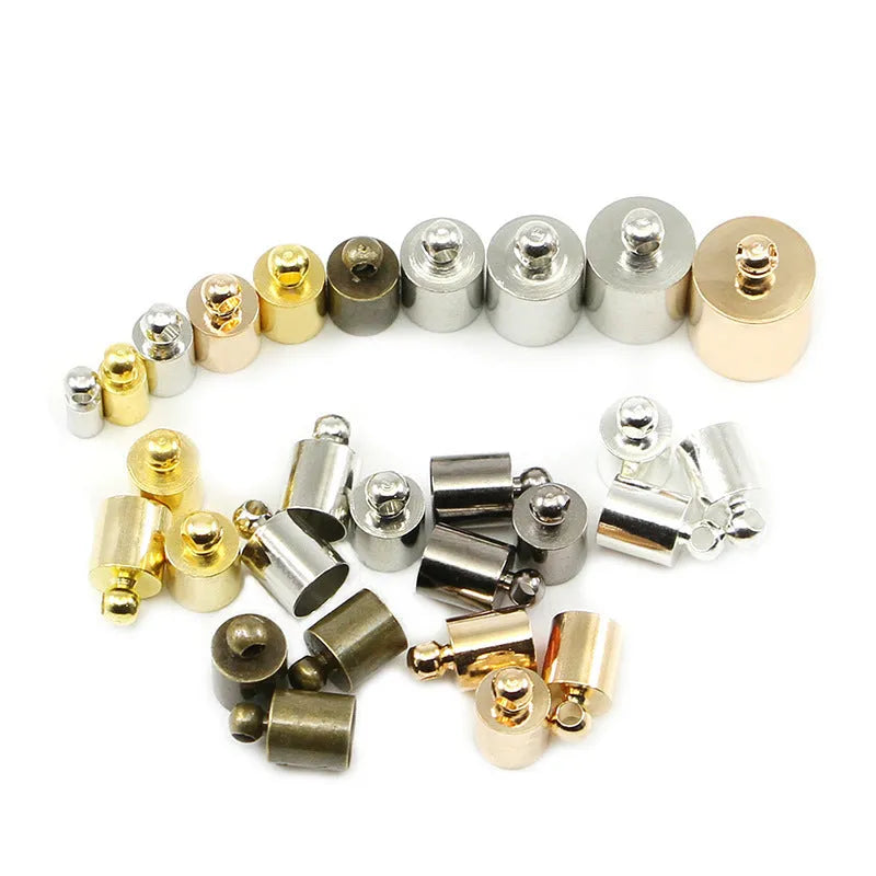 Electroplated copper caps in various colours and sizes for pendant and tassel crafting