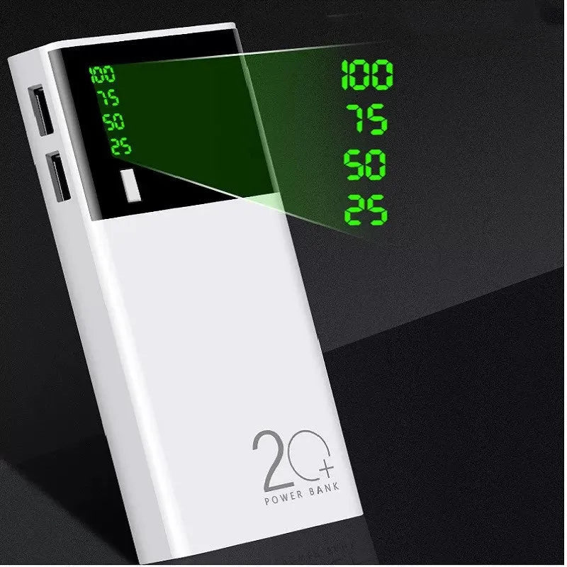 Black rice design 20000mAh power bank portable charger with aluminium shell battery