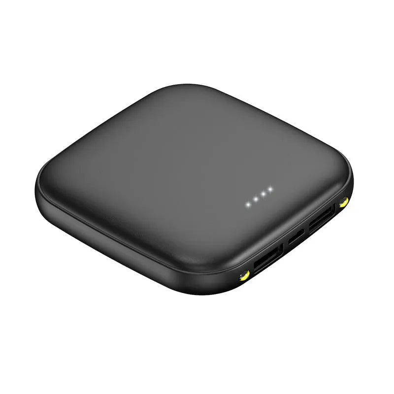 Compact 20000mAh power bank with LED flashlight in multiple colour options