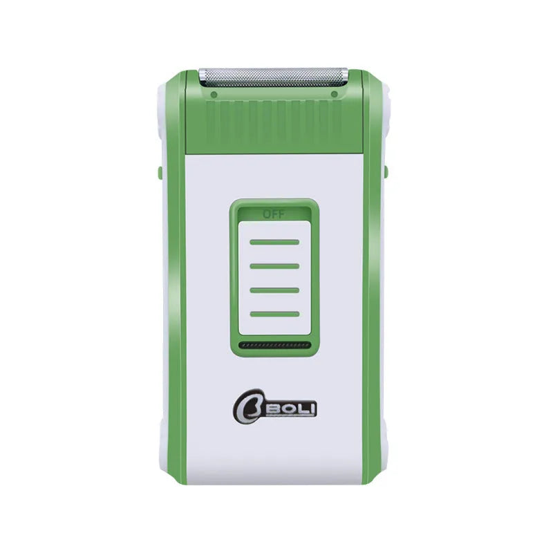 Reciprocating double-layer net electric shaver with ABS plastic shell