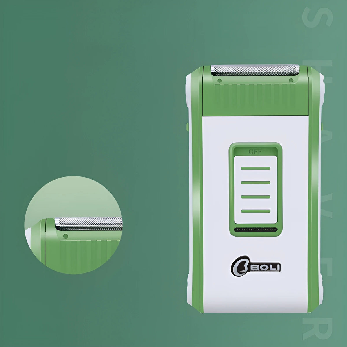 Reciprocating double-layer net electric shaver with ABS plastic shell