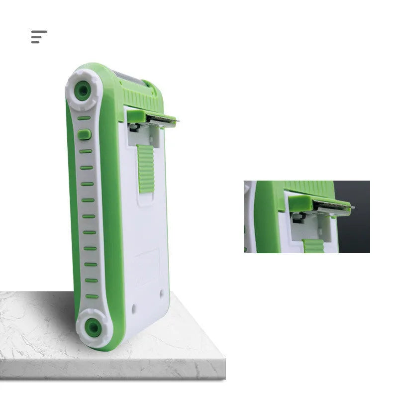 Reciprocating double-layer net electric shaver with ABS plastic shell