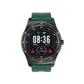 47mm smart watch with touch screen for heart rate, blood pressure, and sleep monitoring on a silicone wristband