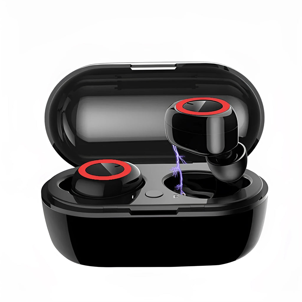 Wireless Bluetooth stereo earbuds in multiple colour options with earplug-type design