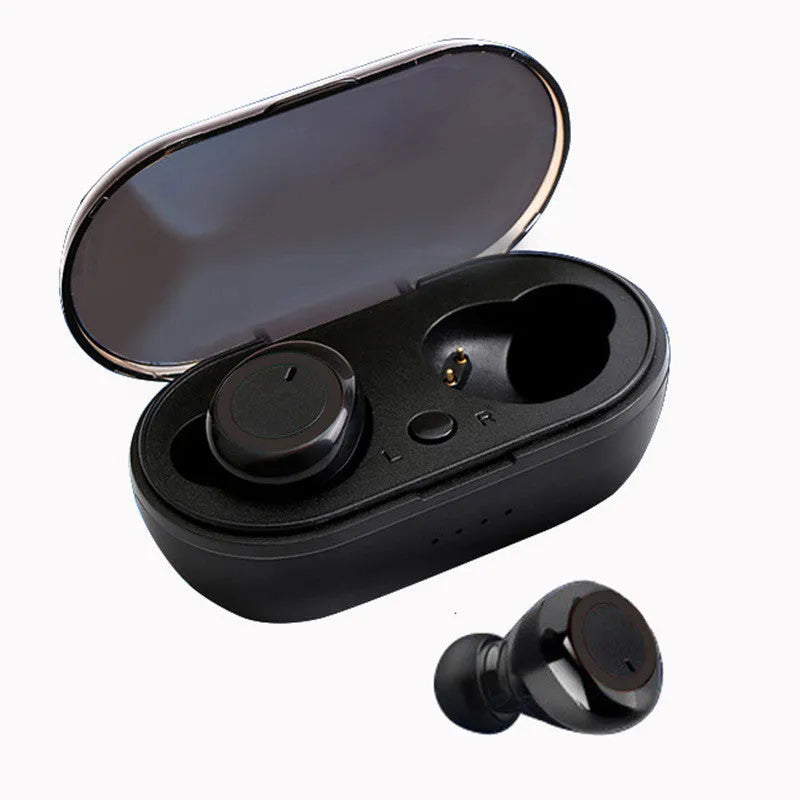 Wireless Bluetooth stereo earbuds in multiple colour options with earplug-type design