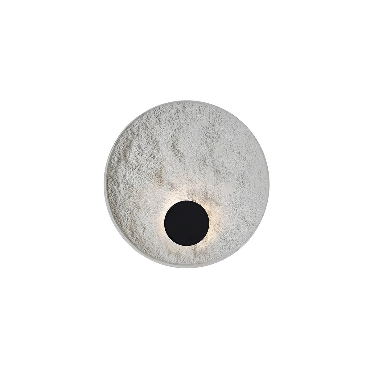 Modern white iron wall lamp shown in 300mm and 500mm size options for bedside lighting.