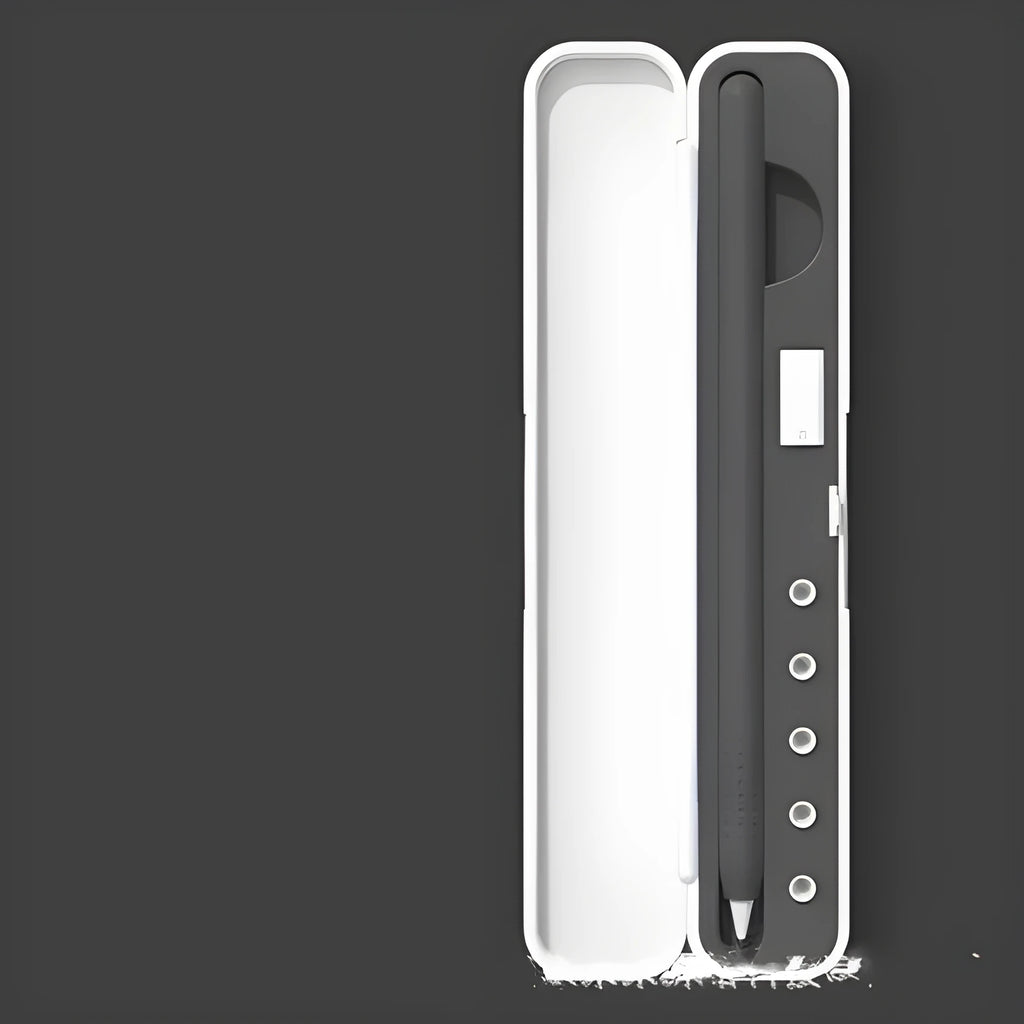 Hard protective case for Apple Pencil 1st and 2nd Generation with accessory compartment