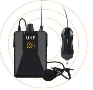 Black Little Bee X3 wireless lavalier microphone with integrated clothing clip.