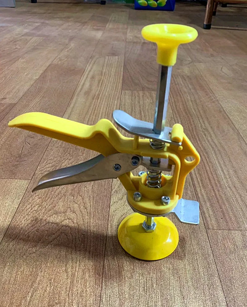 Tile raising locator tool with adjustable height control for concrete floor installation