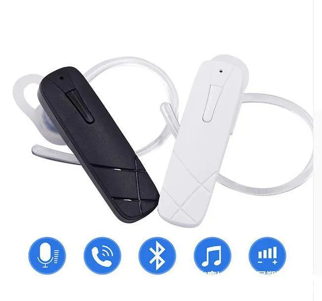 Mini wireless Bluetooth earphone in black or white with 10-metre range