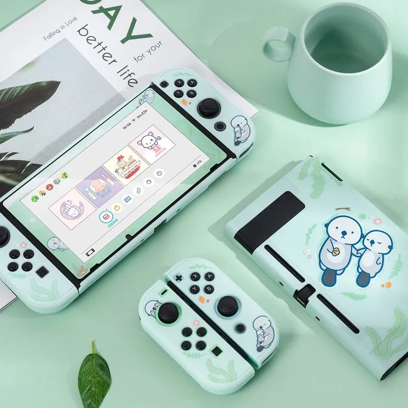 Nintendo Switch controller silicone protective shell case with rocker sleeves