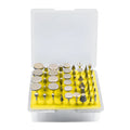 Elliptical cone shaped alloy emery grinding heads with 3mm shank for glass and stone work