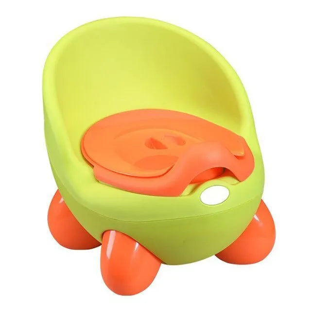 Dandan cartoon-themed baby toilet potty training seat for toddlers in assorted colours.