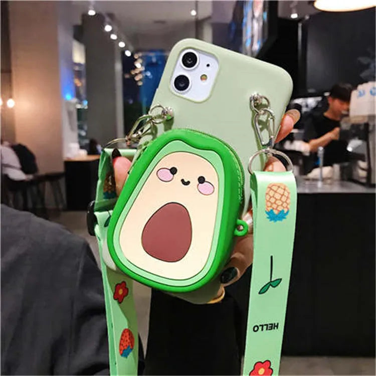 Cartoon camouflage silicone wallet phone case for Huawei smartphones in multiple colours