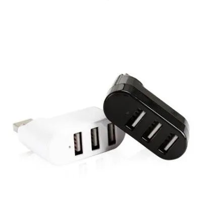 USB 2.0 expansion hub with spin-colour design in black and white colour options