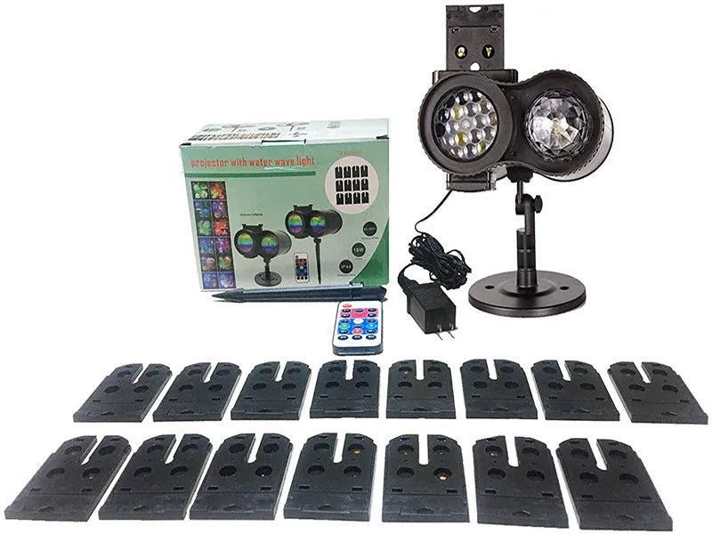 Outdoor waterproof double tube animated water pattern LED light string with IP65 rating