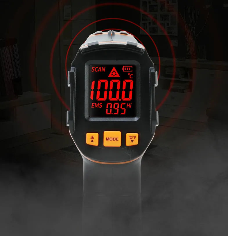 ST390A infrared handheld thermometer with digital laser display for temperature measurement