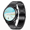 LEMFO LF26 smart bracelet with 1.3-inch screen in Brown Black colour on a wrist.