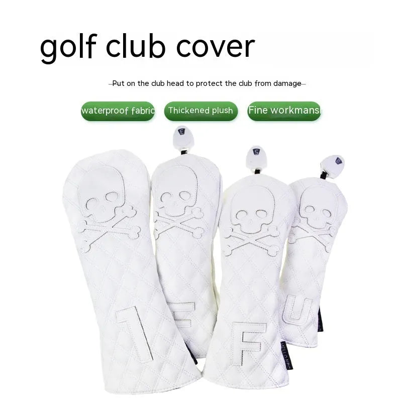 Black waterproof cover protecting golf club wooden pole with grip visible