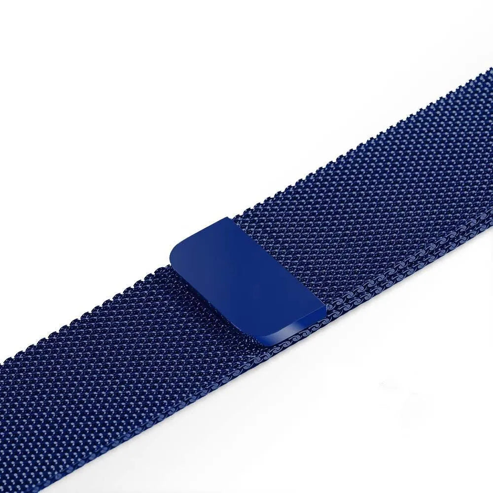 Stainless steel watch strap replacement band showing silver colour with 22mm width