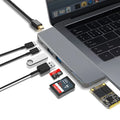 8-in-1 USB-C hub for MacBook Pro with multiple ports including SD and TF card slots