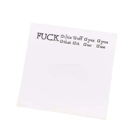 Square sticky notes 75mm with colourful designs and English phrases for desk organisation