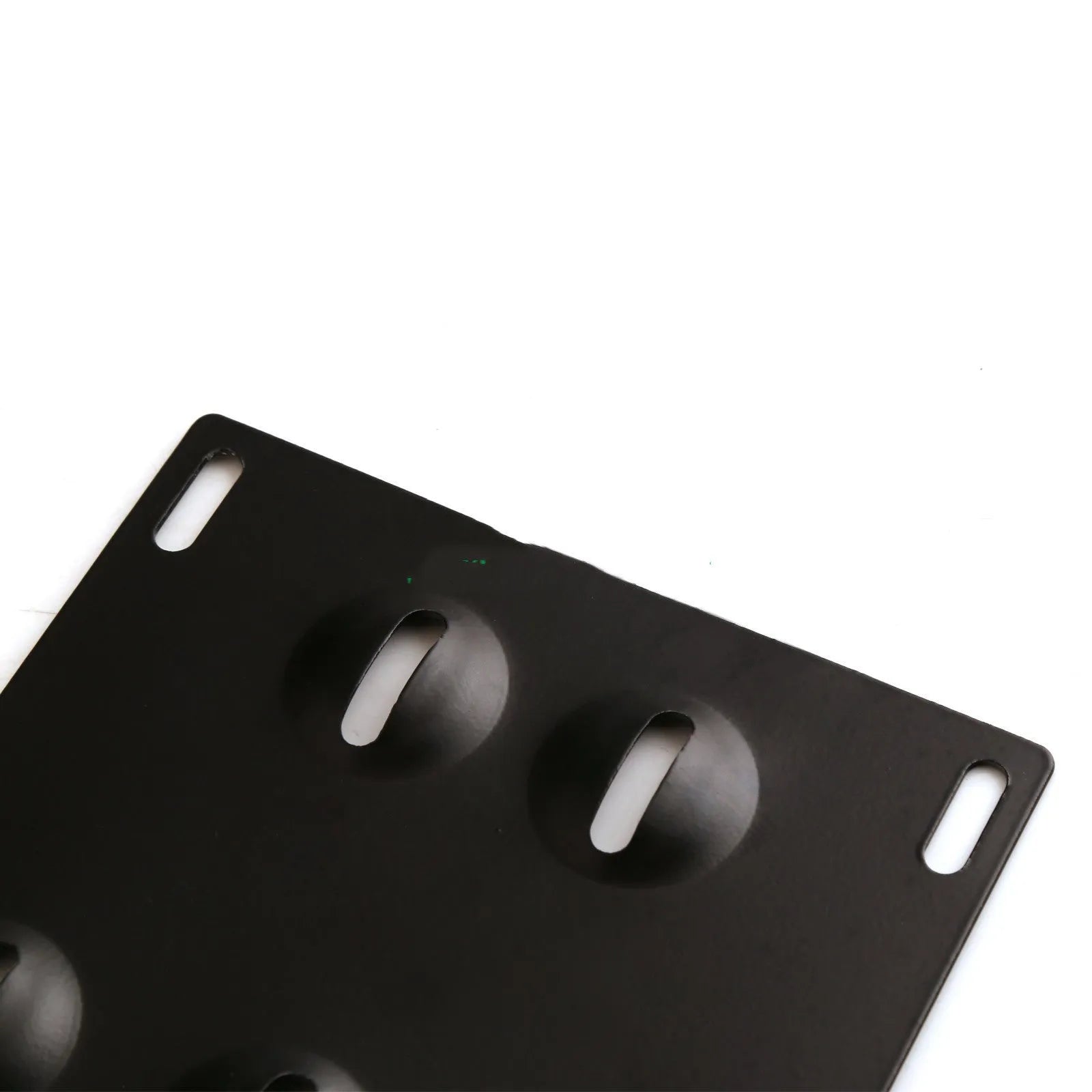 American license plate frame with integrated trailer hook for car modification, shown with screws and nuts.