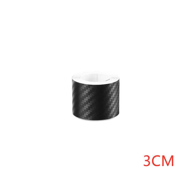 Matte 3D carbon fibre protective roll for car door sills in various widths.